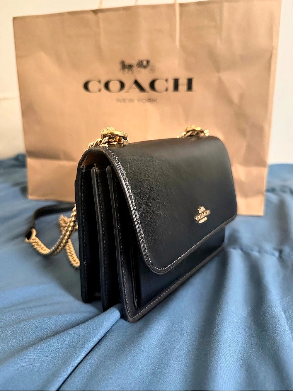 Coach KLARA Black Chain Strap Crossbody Bag ❤️